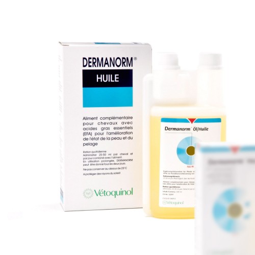 Equistro Dermanorm huile pour chevaux