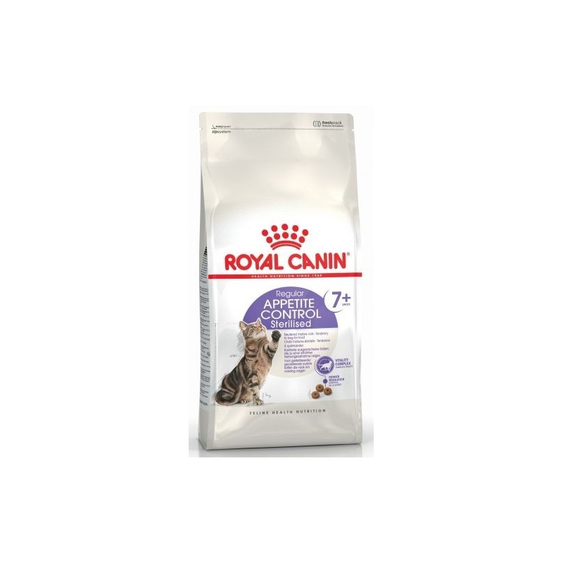 Royal Canin Health Nutrition Appetite Control Sterilised 7+ Croquettes pour chat 1,5kg 3,5kg
