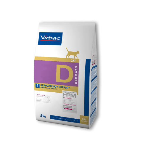 Virbac Veterinary HPM Cat Dermato D1 Dermatology Support