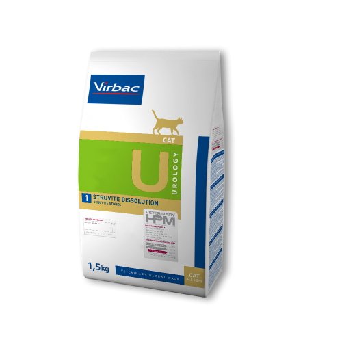 Virbac Veterinary HPM Cat Urology U1 Struvite Dissolution