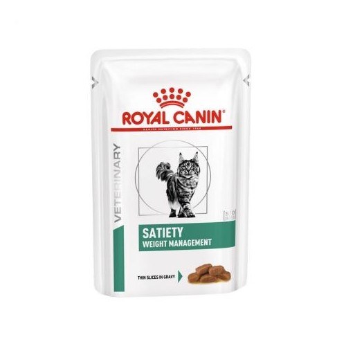 Royal Canin Veterinary Diet SATIETY Weight Management Cat - Aliment humide en sachet 12x85g