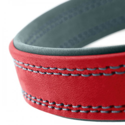 Hunter Lucca collier en cuir nappa pour chien, rouge