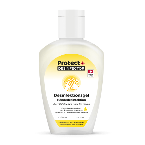 Swissbiolab Protect+ Desinfector gel désinfectant, flacon distributeur