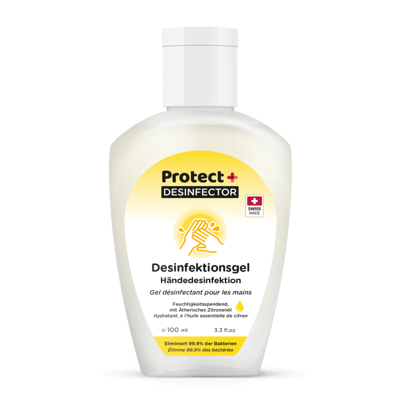 Swissbiolab Protect+ Desinfector gel désinfectant, flacon distributeur