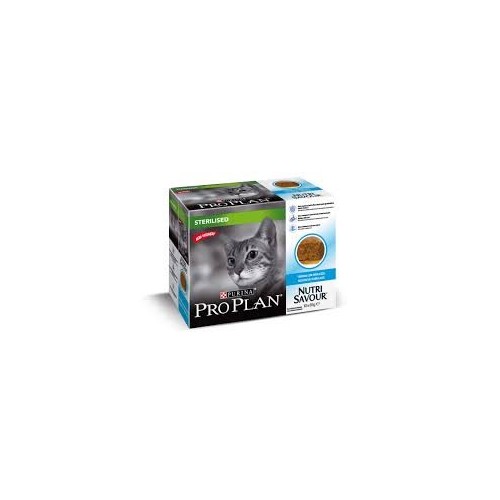 Purina ProPlan Nutrisavour Sterilised Cat cod / cabillaud - aliment humide en sachet