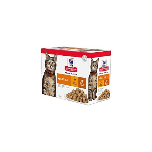 Hill's Science Plan Feline Adult POULTRY SELECTION - sachet