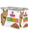 Hill's Science Plan Feline Adult 7+ Youthful Vitality Chicken / Salmon Mixed case - sachet