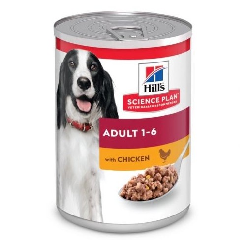 Hill's Science Plan Canine Adult Dog with Chicken - aliment humide en boîte