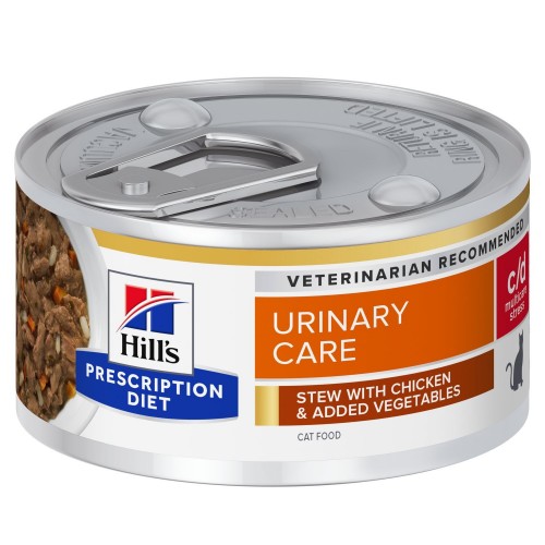 Hill's Prescription Diet Feline c/d Multicare Urinary Care stew with chicken - Aliment humide mijoté