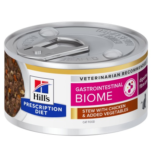 Hill's Prescription Diet Feline Gastrointestinal Biome Stew pour chat - aliment humide mijoté en boîte