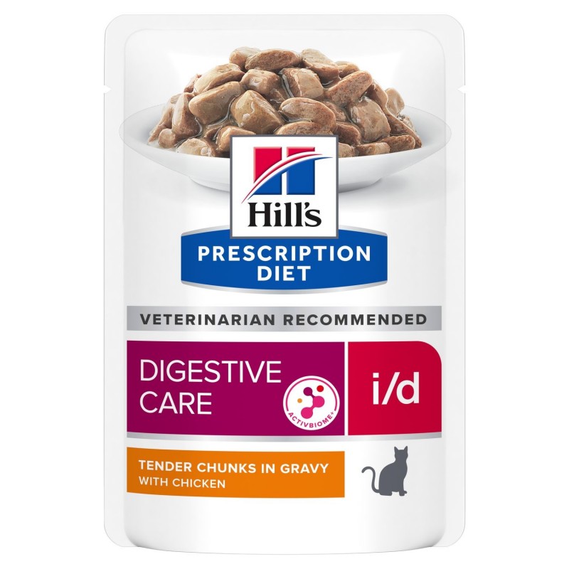 Hill's Prescription Diet Feline i/d Digestive Care Tender Chunks in Gravy - en sachets