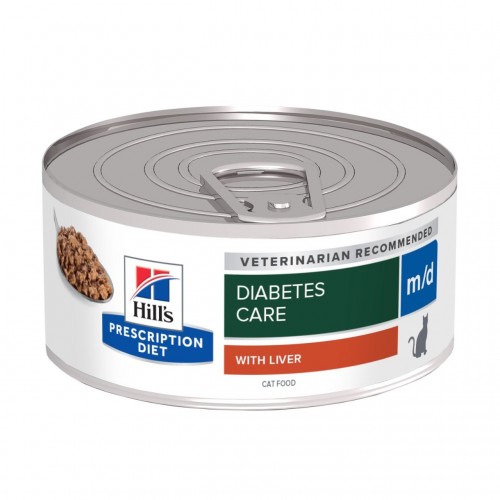 Hill's Prescription Diet Feline m/d Minced with Liver - Aliment humide en boîte