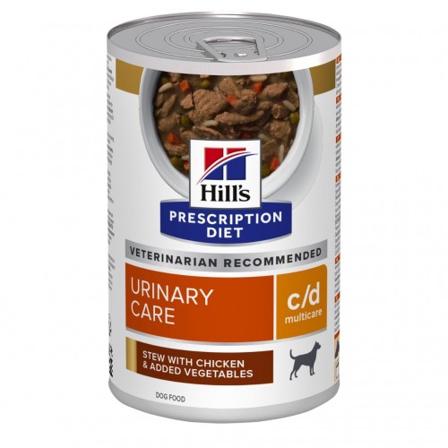Hill's Prescription Diet Canine c/d Urinary Multicare stew with chicken- aliment humide mijoté en boîte