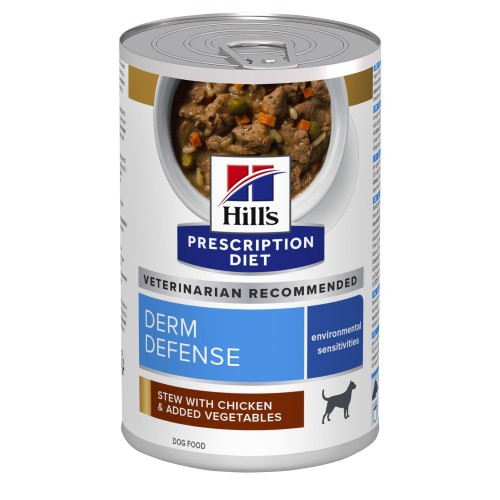 Hill's Prescription Diet Canine Derm Defense Skin Care stew with chicken - Aliment humide mijoté