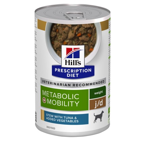 Hill's Prescription Diet Canine Metabolic Weight Management + Mobility Joint Care stew with tuna - Aliment humide mijoté