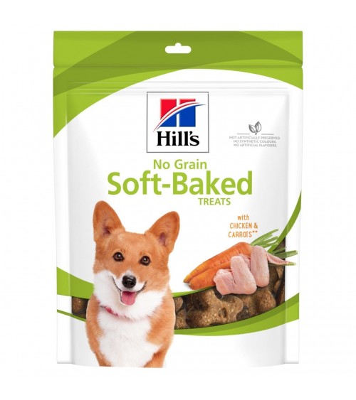 Hill's No Grain Soft Baked Treats friandises / snacks pour chiens avec poulet et carotte
