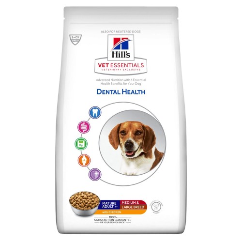 Hill's Vet Essentials Canine Dental Health Mature Adult Medium + Large Breed