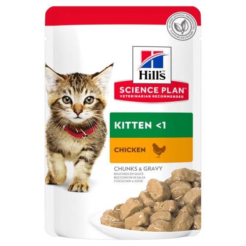Hill's Science Plan Kitten Tender Chunks in Gravy Chicken - sachet