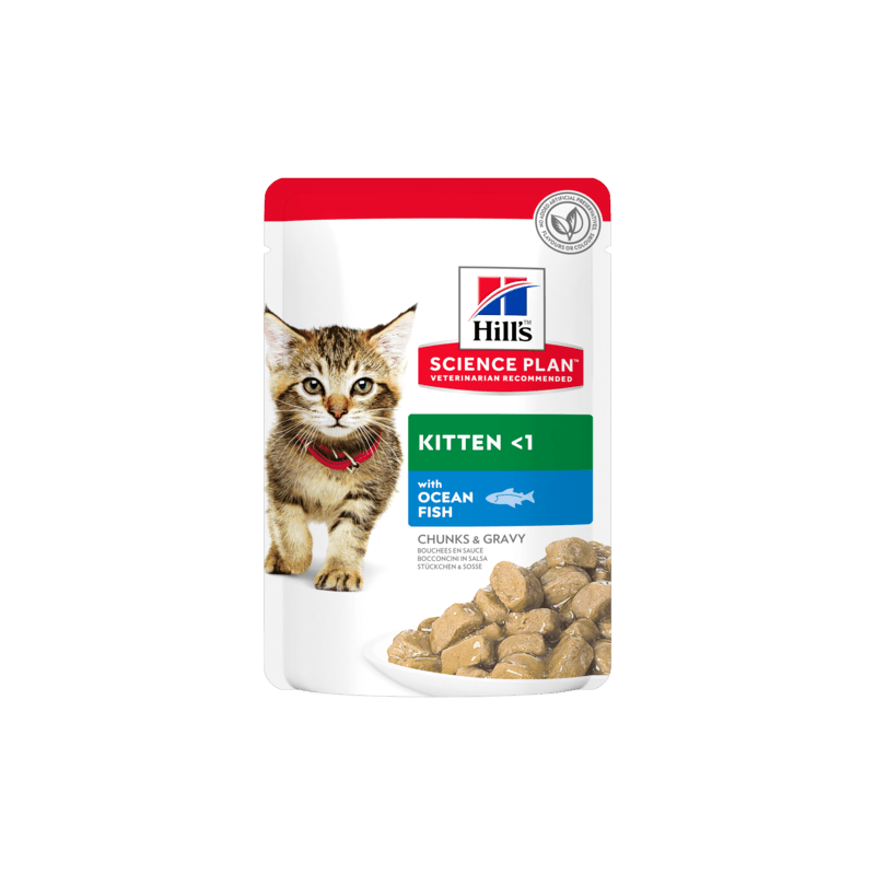 Hill's Science Plan Kitten Tender Chunks in Gravy with Ocean Fish - sachet