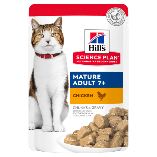 Hill's Science Plan Feline Mature Adult 7+ au poulet- aliment humide en sachet