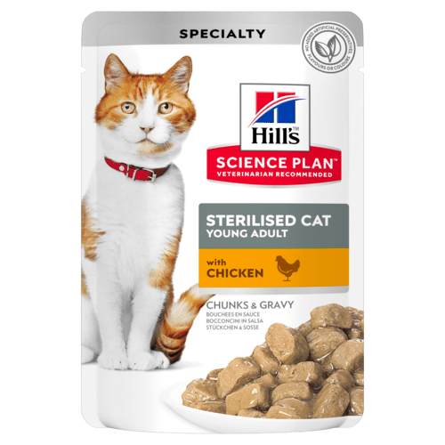 Hill's Science Plan Feline Adult Sterilised with Chicken - aliment humide en sachet