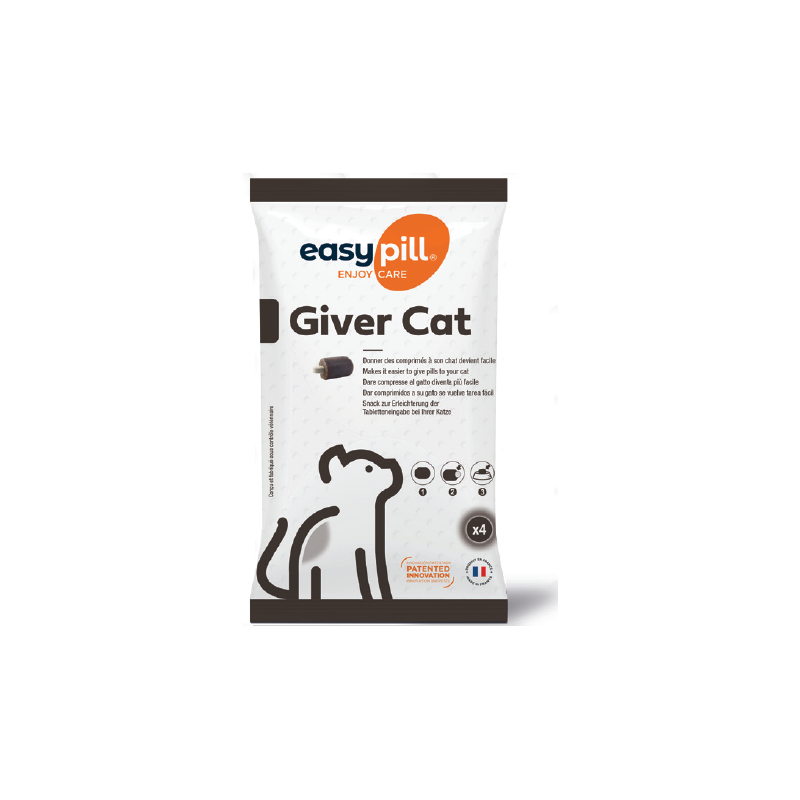EasyPill Giver Cat cache-comprimés pour chat 4x10g
