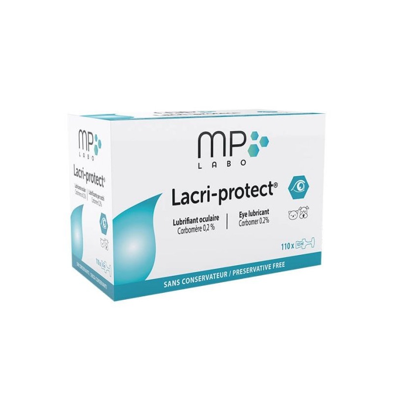 Lacri-Protect lubrifiant oculaire pour chat, chien et NAC,  monodoses