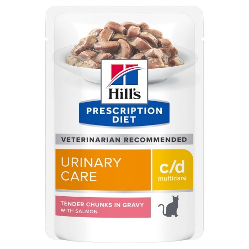 Hill's Prescription Diet Feline c/d Urinary Care Multicare Tender Chunks in Gravy - en sachets