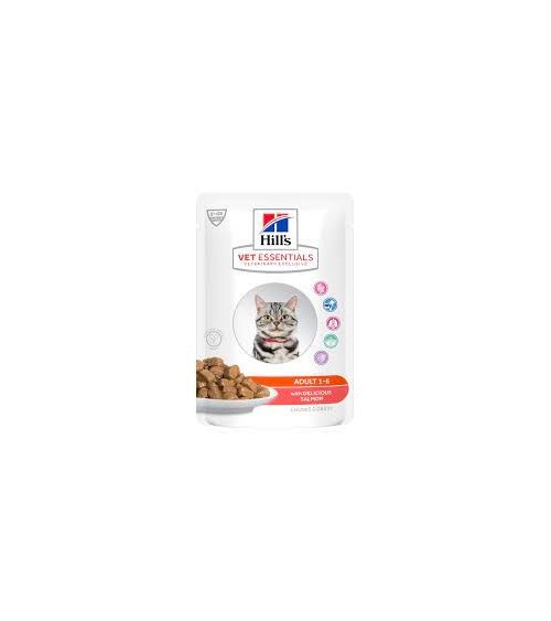 PROMO Hill's Vet Essentials Feline Adult au saumon- Aliment humide en sachets