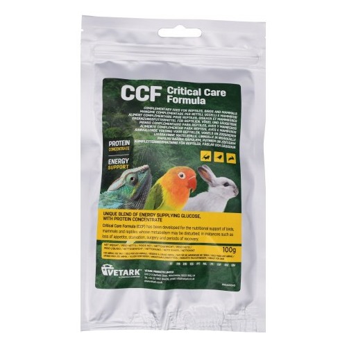 Critical Care Formula CCF poudre pour oiseaux, reptiles et petits mammifères