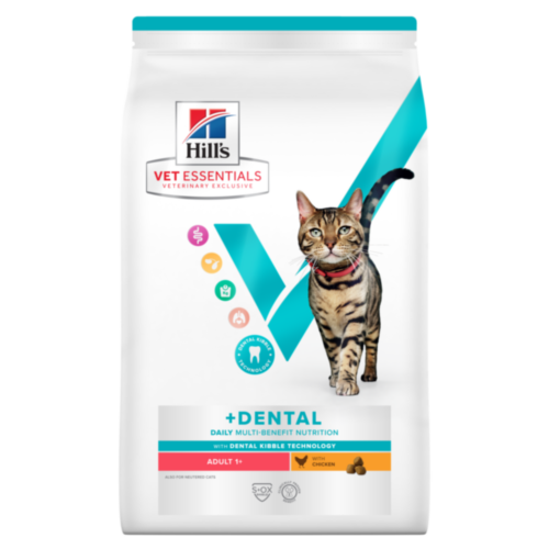 Hill's Vet Essentials Multi-Benefit + Dental Health adult cat with chicken 10 kg