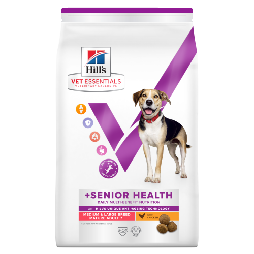 Hill's Vet Essentials Multi-Benefit + Senior Mature Adult 7+ medium & large dog with chicken 2 kg