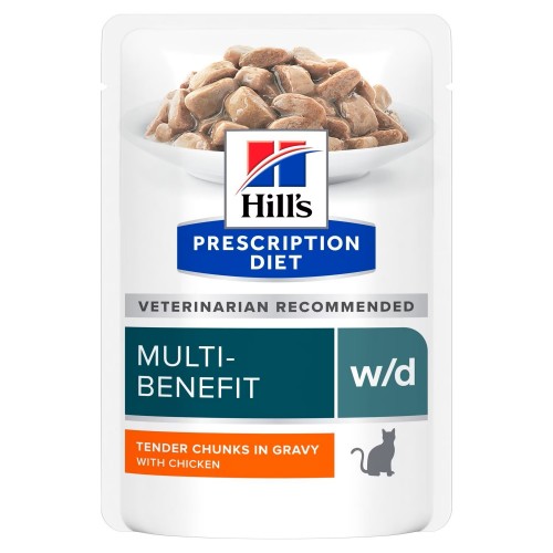 Hill's Prescription Diet Feline w/d Multi-Benefit  - Aliment humide en sachet