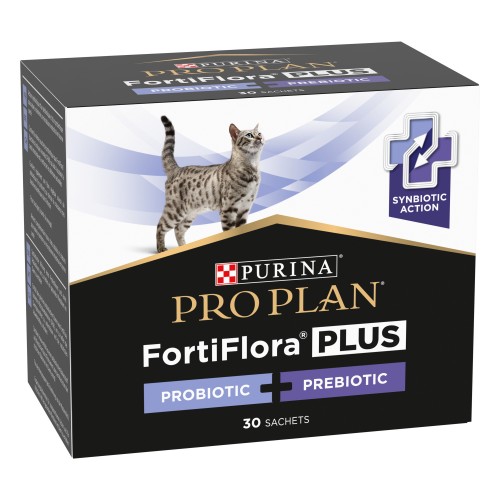 Purina Veterinary Diets FortiFlora PLUS Feline poudre pré- et probiotique pour chat 30 x 1.5g