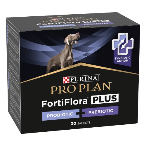 Purina Veterinary Diets FortiFlora PLUS Canine poudre pré- et probiotique pour chien