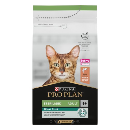 Purina ProPlan Cat STERILISED Adult Renal plus SALMON - croquettes