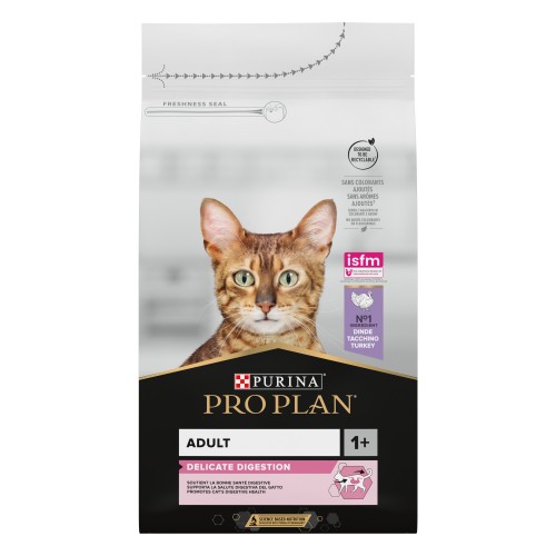 Purina ProPlan Cat Adult1+ Delicate Digestion TURKEY - croquettes