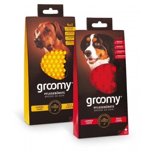 Groomy Dog Brosse en Silicone pour chien