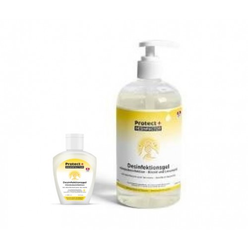 Swissbiolab Protect+ Desinfector gel désinfectant, 100 et 1000 ml flacon distributeur