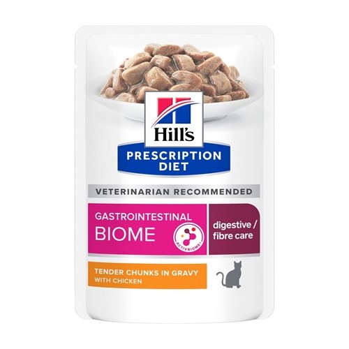Hill's Prescription Diet Feline Gastrointestinal BIOME chicken - en sauce - sachet 12x85g
