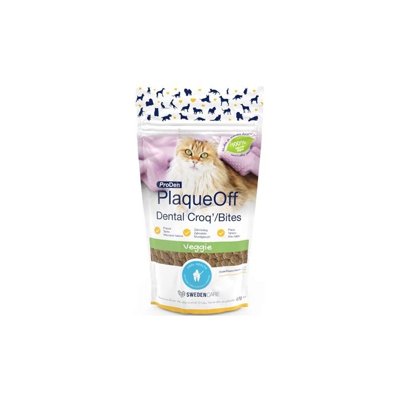 ProDen PlaqueOff Croq'/Bites Veggie Cat 60g