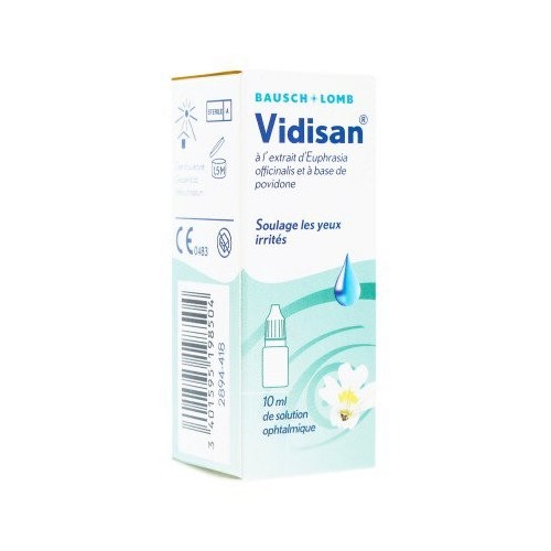 Vidisan solution ophtalmique 10 ml