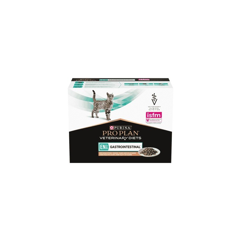 Purina ProPlan Veterinary Diets EN - GASTROINTESTINAL kat zalm 10 x 85 g Purina ProPlan Veterinary Diets EN - GASTROINTESTINAL kat zalm 10 x 85 g