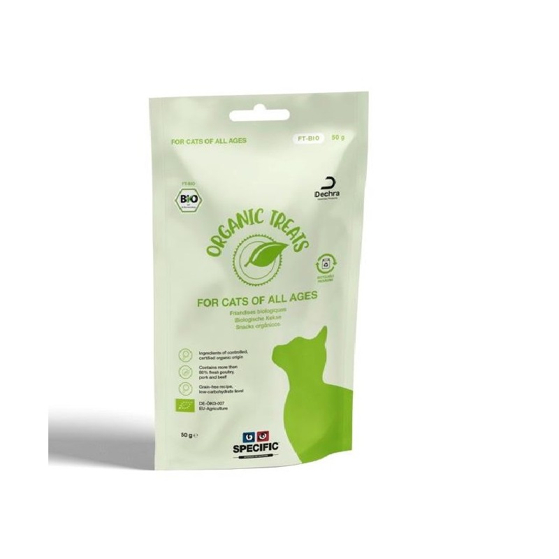 Specific FT-BIO Organic Treats friandises pour chat Specific FT-BIO Organic Treats friandises pour chat