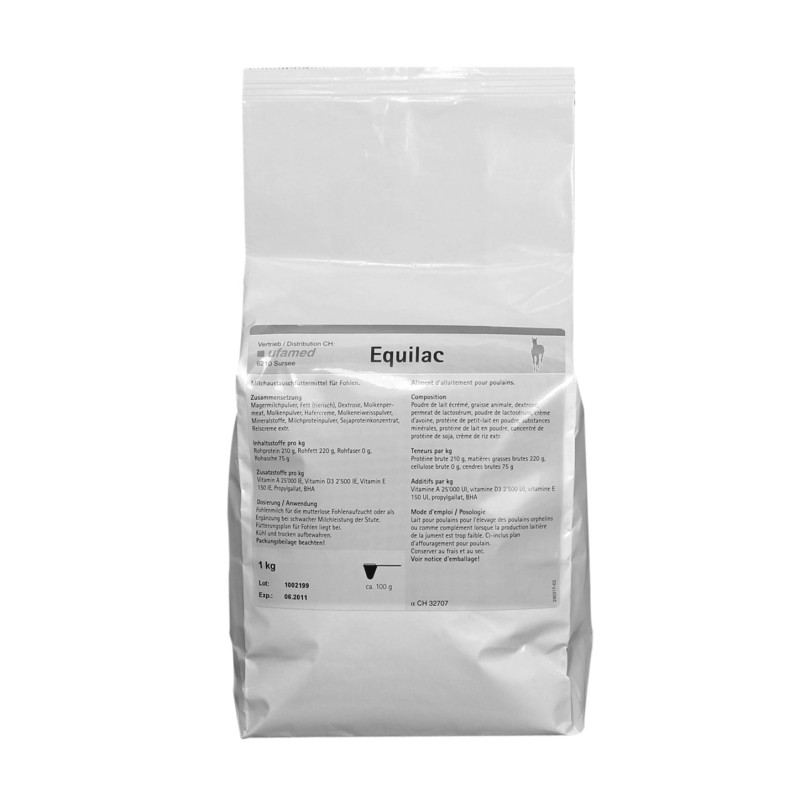 Equilac Ufamed - lait en poudre pour poulain 1kg Equilac Ufamed - lait en poudre pour poulain 1kg