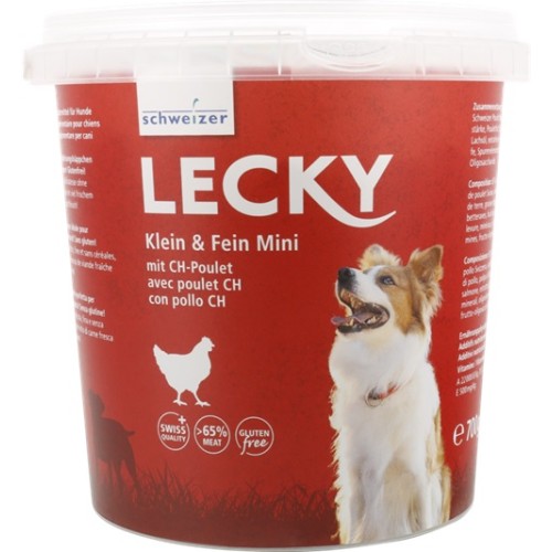 Schweizer Lecky Klein & Fein MINI au poulet CH - Friandises pour chien 700g