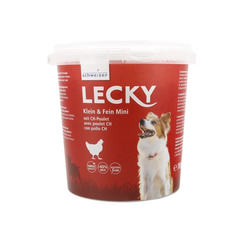 Schweizer Lecky Klein & Fein MINI au poulet CH - Friandises pour chien 700g Schweizer Lecky Klein & Fein MINI au poulet CH - Friandises pour chien 700g