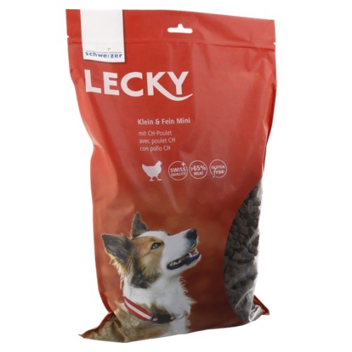 Schweizer Lecky Klein & Fein MINI au poulet CH - Friandises pour chien 2,5kg