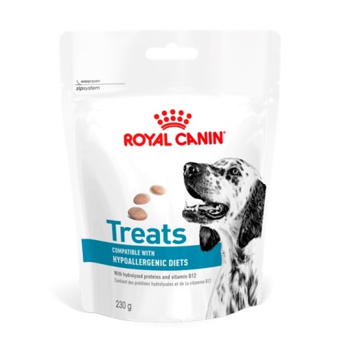 Royal Canin TREATS HYPOALLERGENIC Snacks pour chien 230g