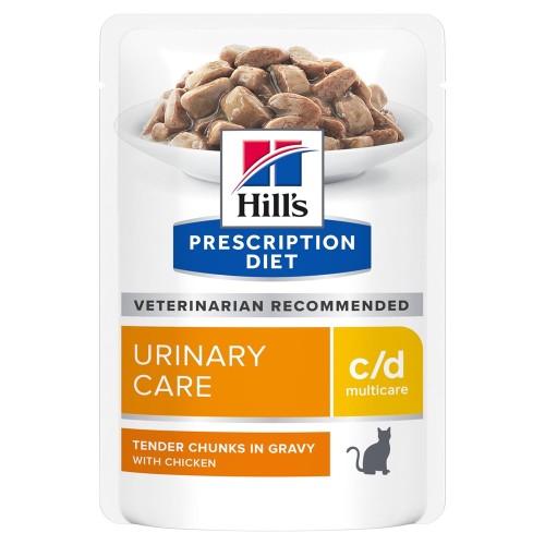 Hill's Prescription Diet Feline c/d Urinary Care CHICKEN - en sauce - sachet 12x85g